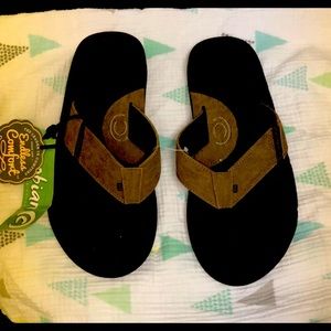 Cobian Brown flip flops